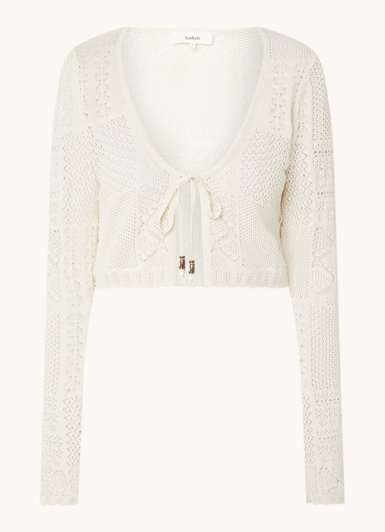 Λεπτά πλεκτό crop top ba&sh Arlot με ανοιχτό σχέδιο