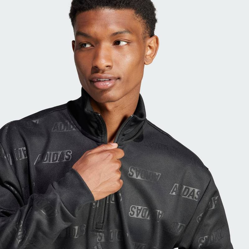 adidas Embossed Quarter-Zip Sweatshirt Sweatshirt Herren