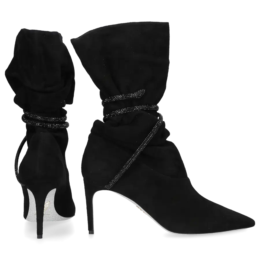 Rene Caovilla - Klassische Stiefeletten C11908 Veloursleder - schwarz