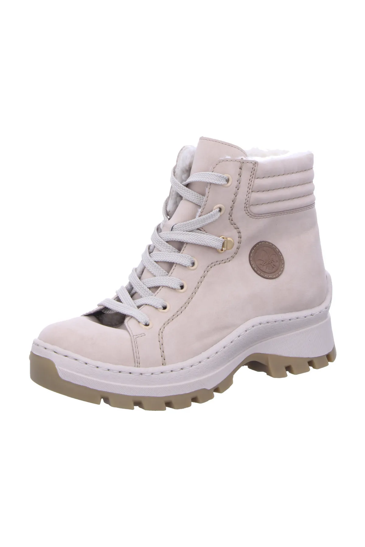 Rieker  Stiefelette - Beige - Flacher Absatz