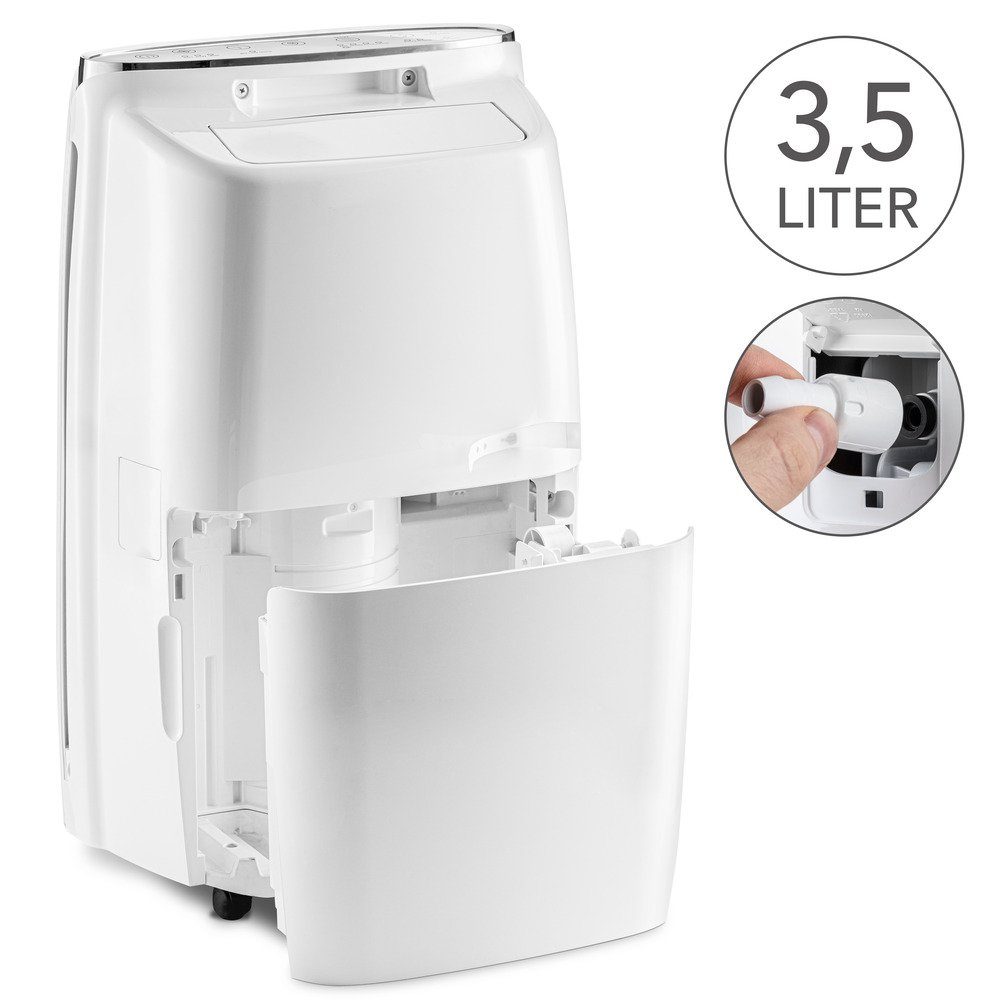 TROTEC Luftentfeuchter TTK 67 E, für 125 m³ Räume, Entfeuchtung 24,00 l/Tag, Tank 3,50 l, Entfeuchtungsautomatik mit Zielwertvorwahl zwischen 30 und 80 %