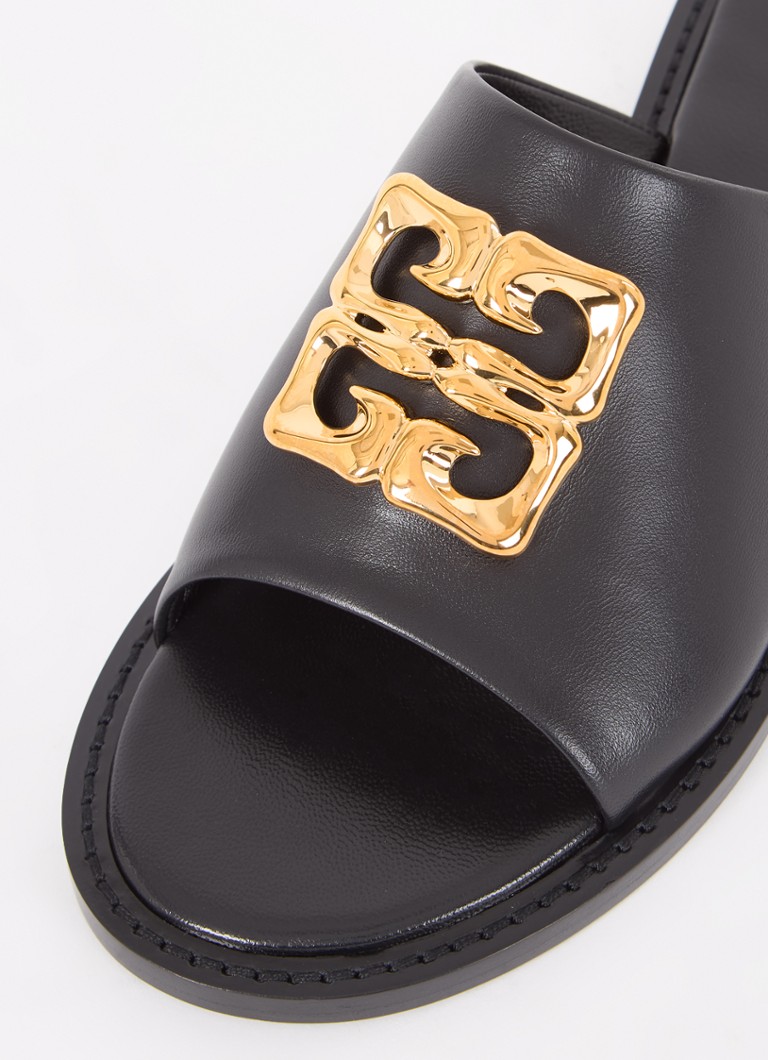 Givenchy 4G Liquid Lammleder-Slipper mit Logo