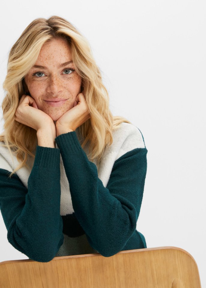 Pullover mit Colorblocking