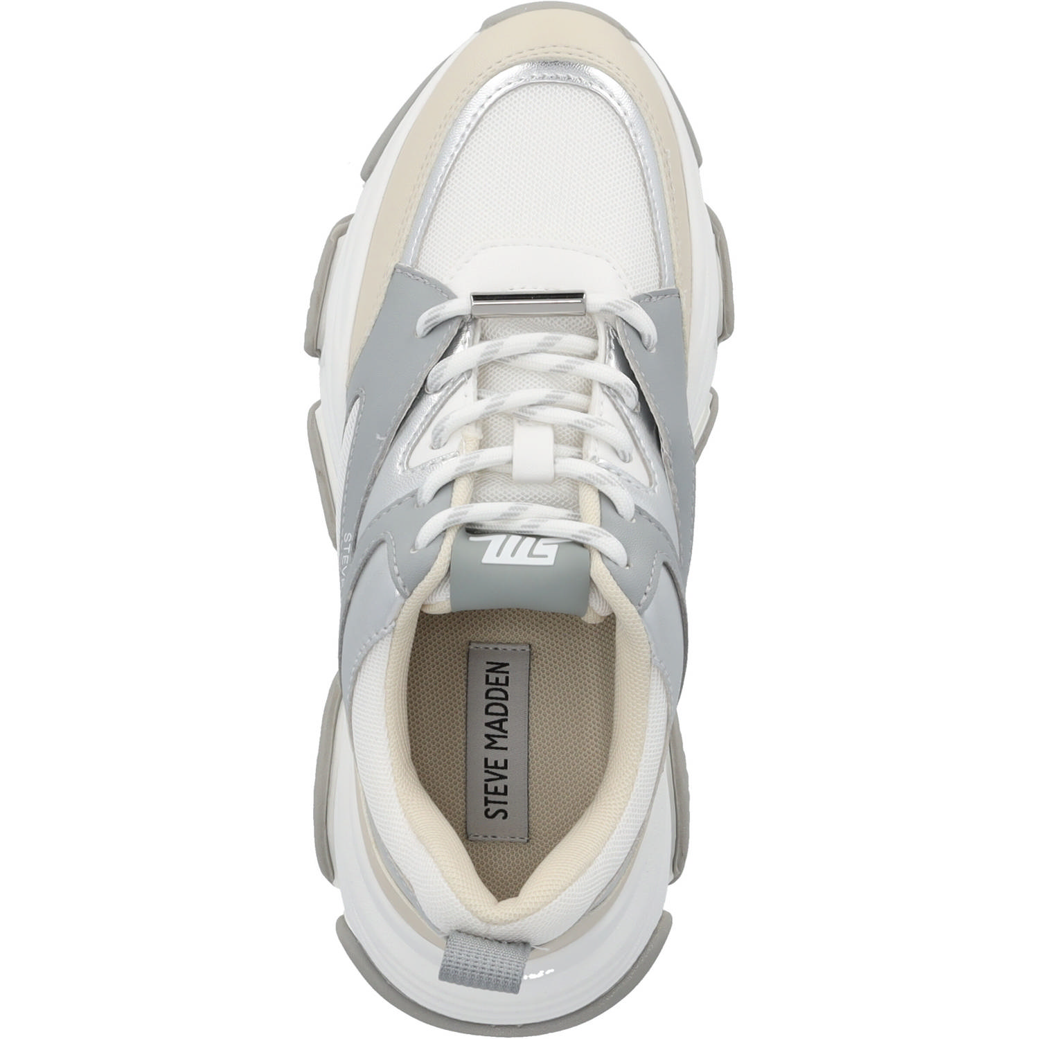 Steve Madden Progressive SM19000096, Schnürschuhe, Damen, Weiß