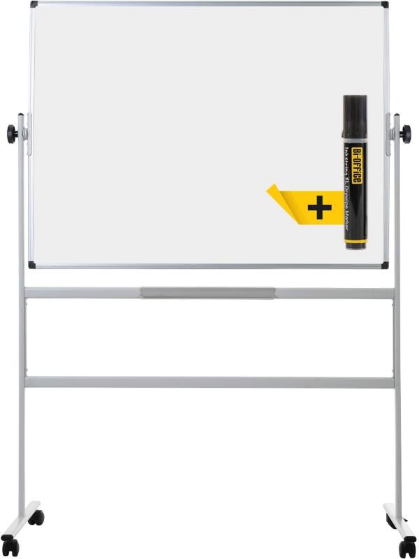 Bi-Office Earth Drehstativtafel Freistehend Magnetisch Emaille Doppelseitig 150 (B) x 120 (H) cm