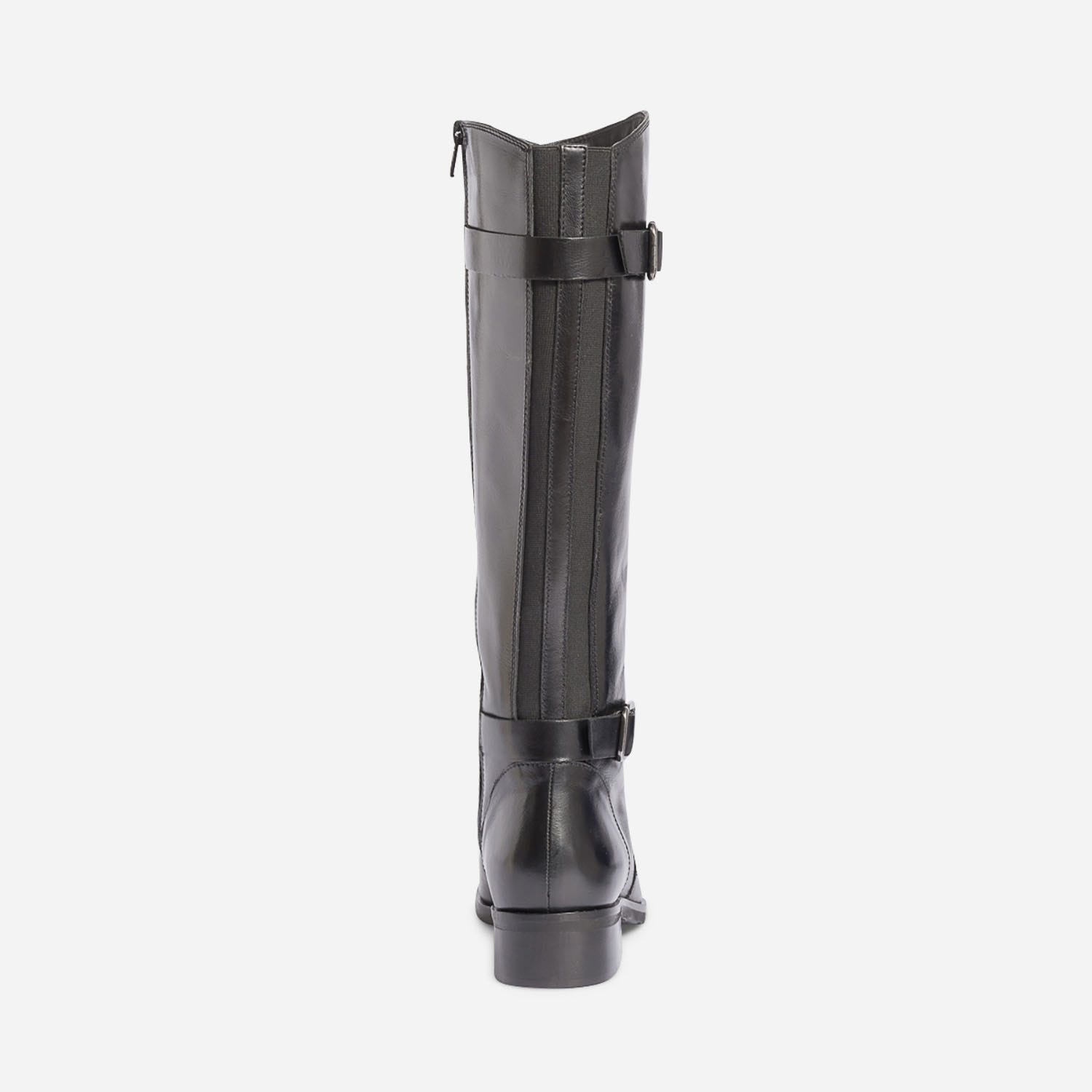 Botte noire en cuir double bride