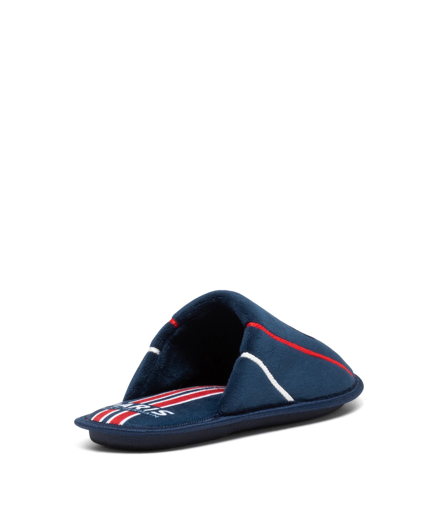 Chaussons Garçon mules plates en velours imprimés PSG bleu | GEMO