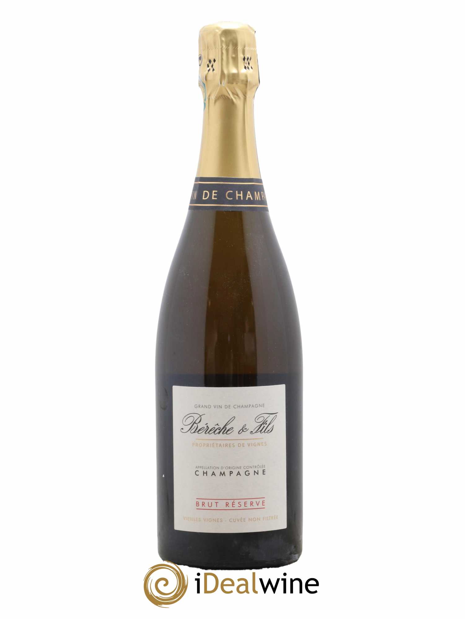Brut Réserve Bérêche et Fils Vieille Vigne Cuvée Non Filtrée  - Lot de 1 Bouteille
