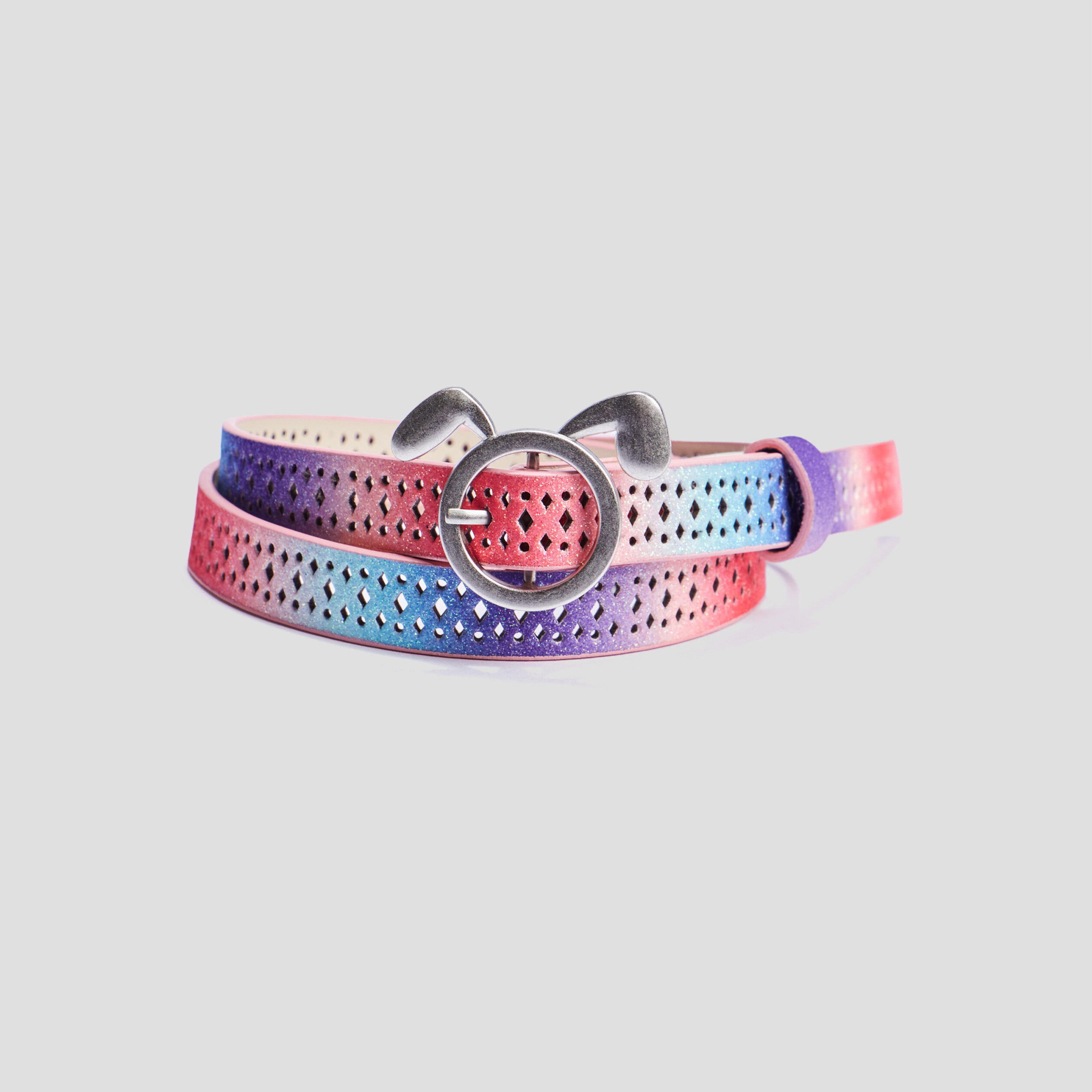 Ceinture perforée multicolore fille | La Halle
