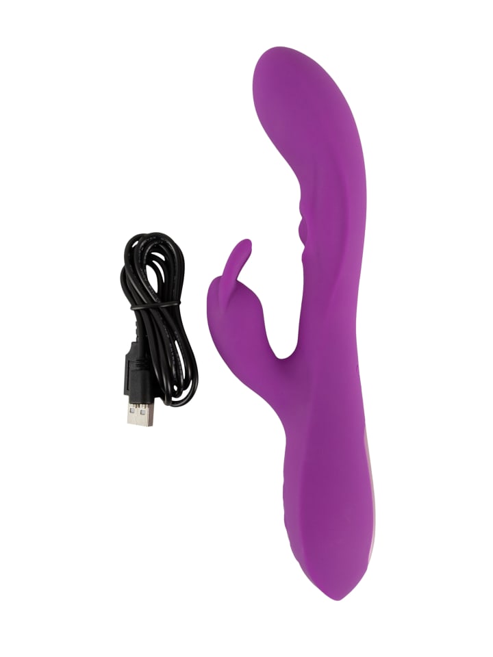 Javida Rabbitvibrator Thumping Rabbit Vibrator in lila günstig kaufen 23 cm
