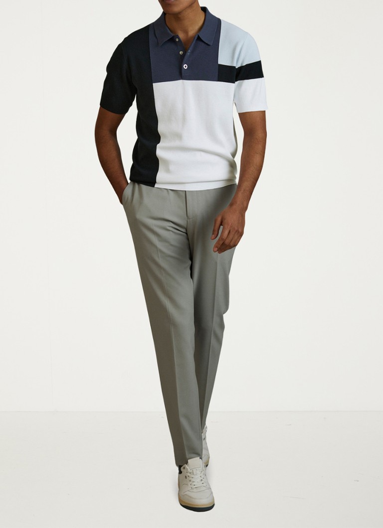 Polo Reiss Charge de corte regular com blocos de cor