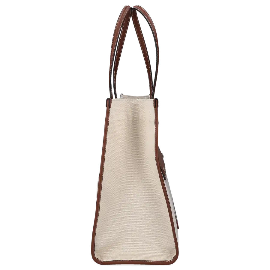 Burberry - Shopper FREYA SMALL Canvas - beige