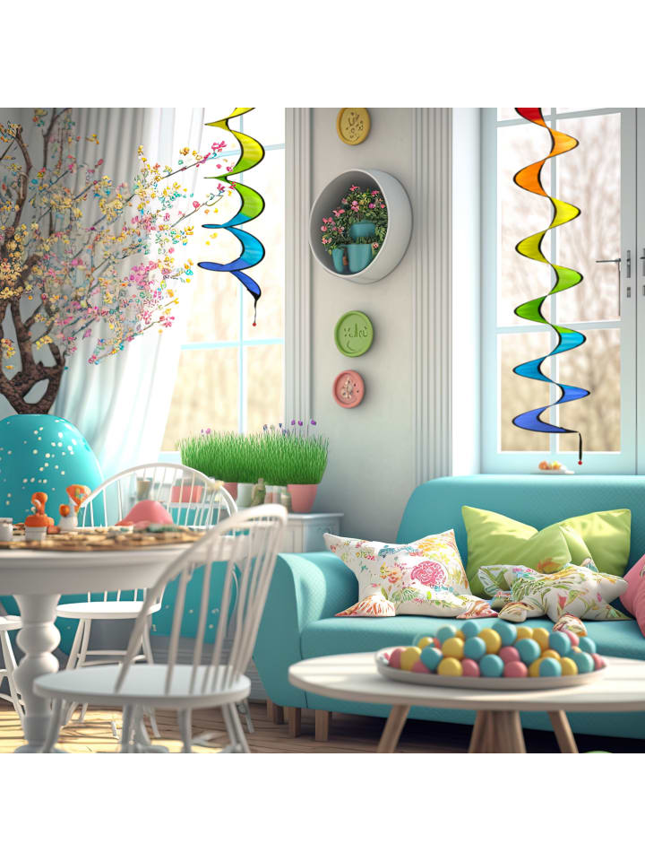 relaxdays 2 x Windspiel in Bunt - (H)130 x Ø 20 cm günstig kaufen onesize