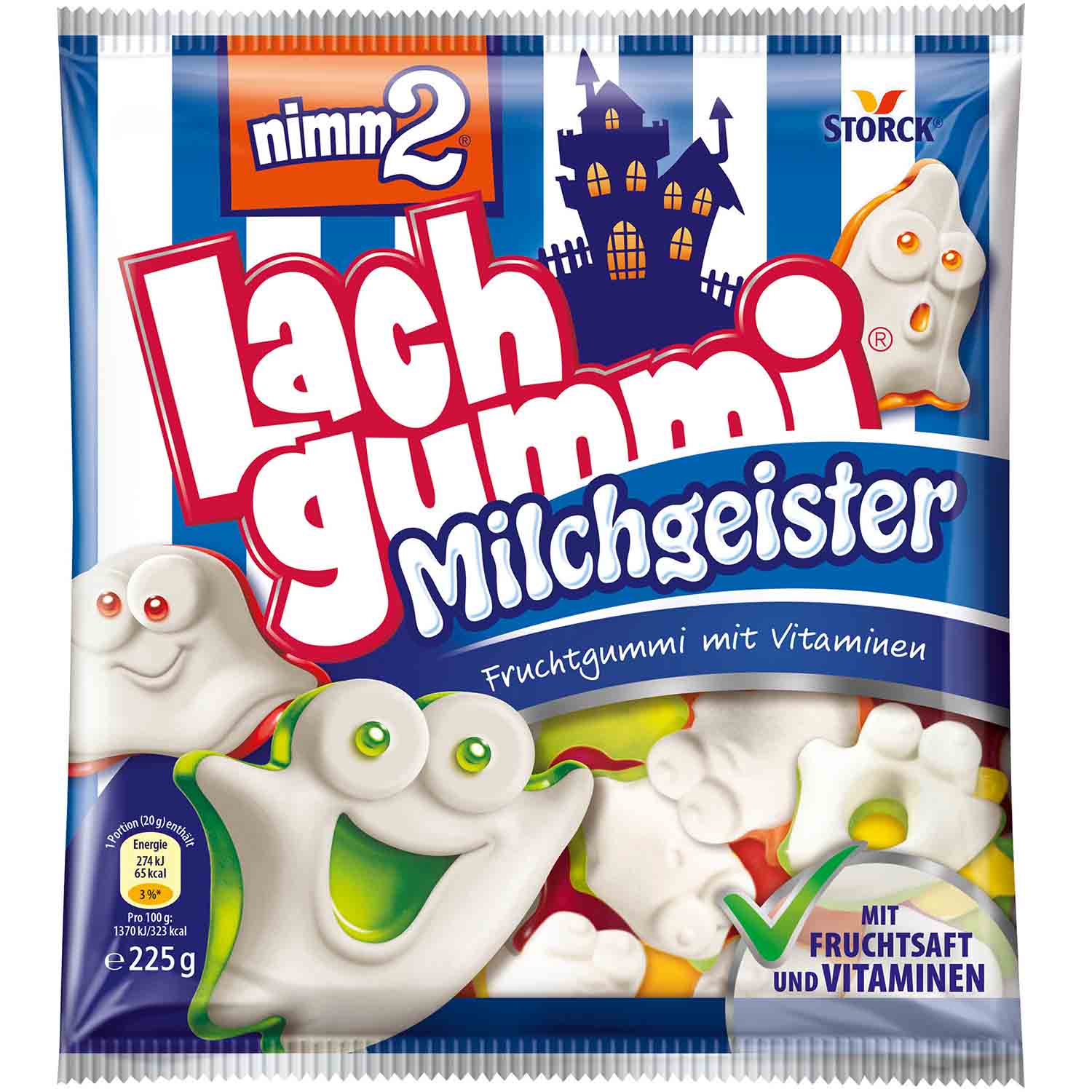 nimm2 Lachgummi Milchgeister 225g (MHD 31.10.2025)