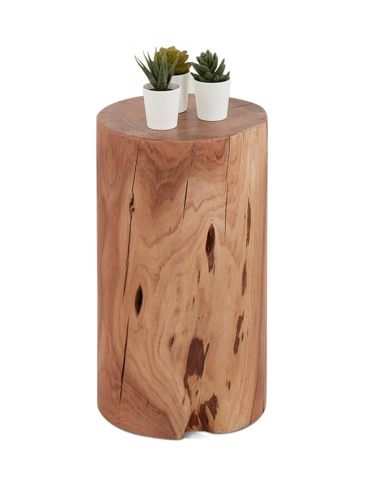 KADIMA DESIGN Baumstammhocker aus massivem Akazienholz | Zeitloser Landhausstil günstig kaufen onesize
