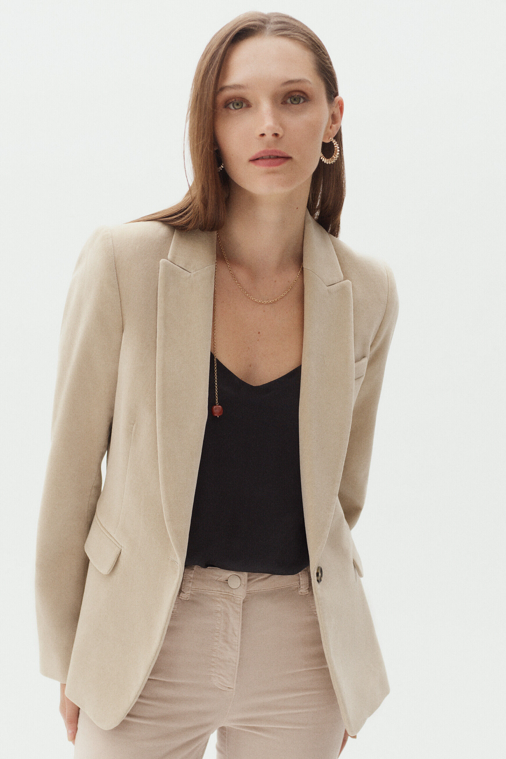 blazer aurora beige femme