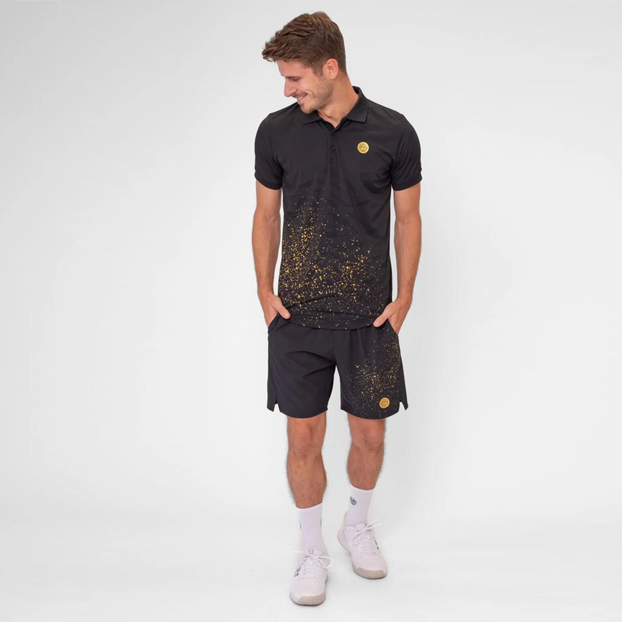 Paris 2024 7 Inch Shorts Herren - Schwarz, Gold