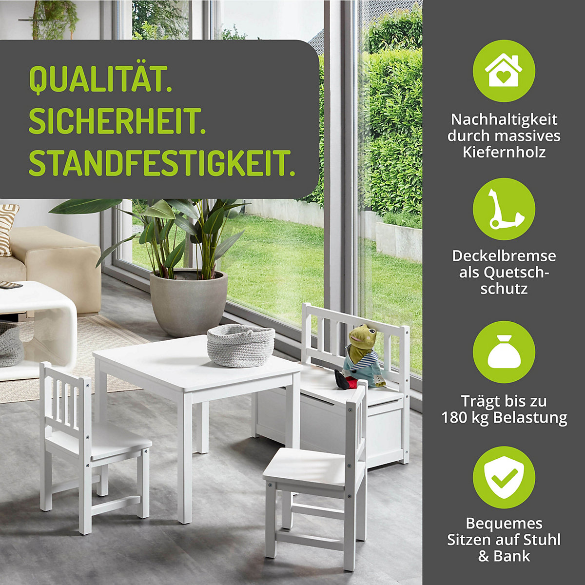 Kindersitzgruppe Anna Weiß/Weiß