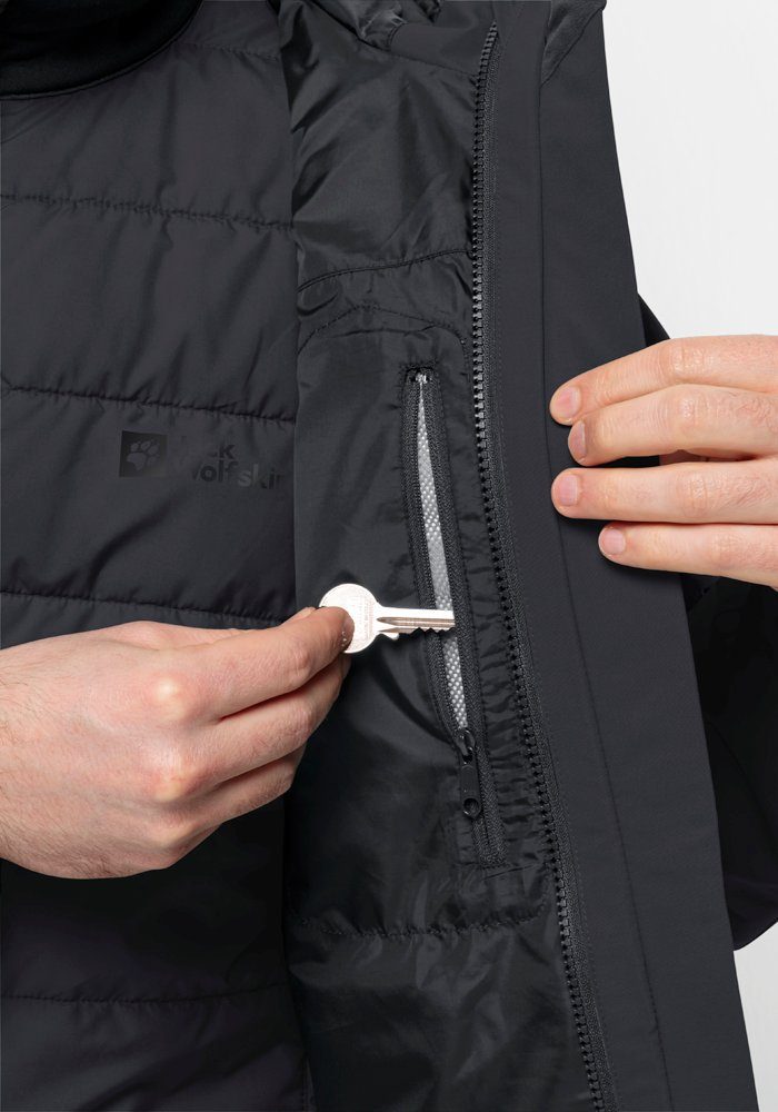 Jack Wolfskin 3-in-1-Funktionsjacke GLAABACH 3IN1 JKT M (2 teilig)