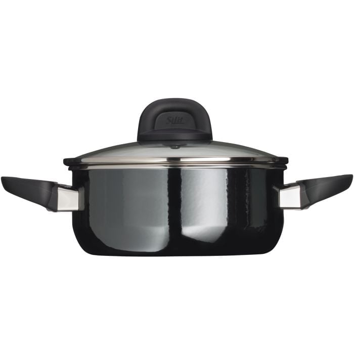 Silit Silargan® Modesto Bratentopf mit Deckel, 20 cm, Black