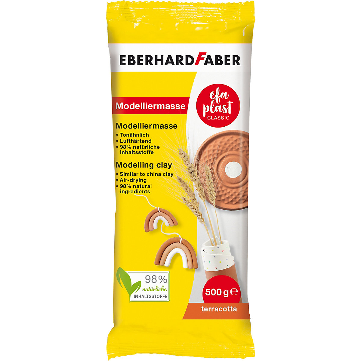 EFA Modelliermasse Plast Classic, 500 g terrakotta