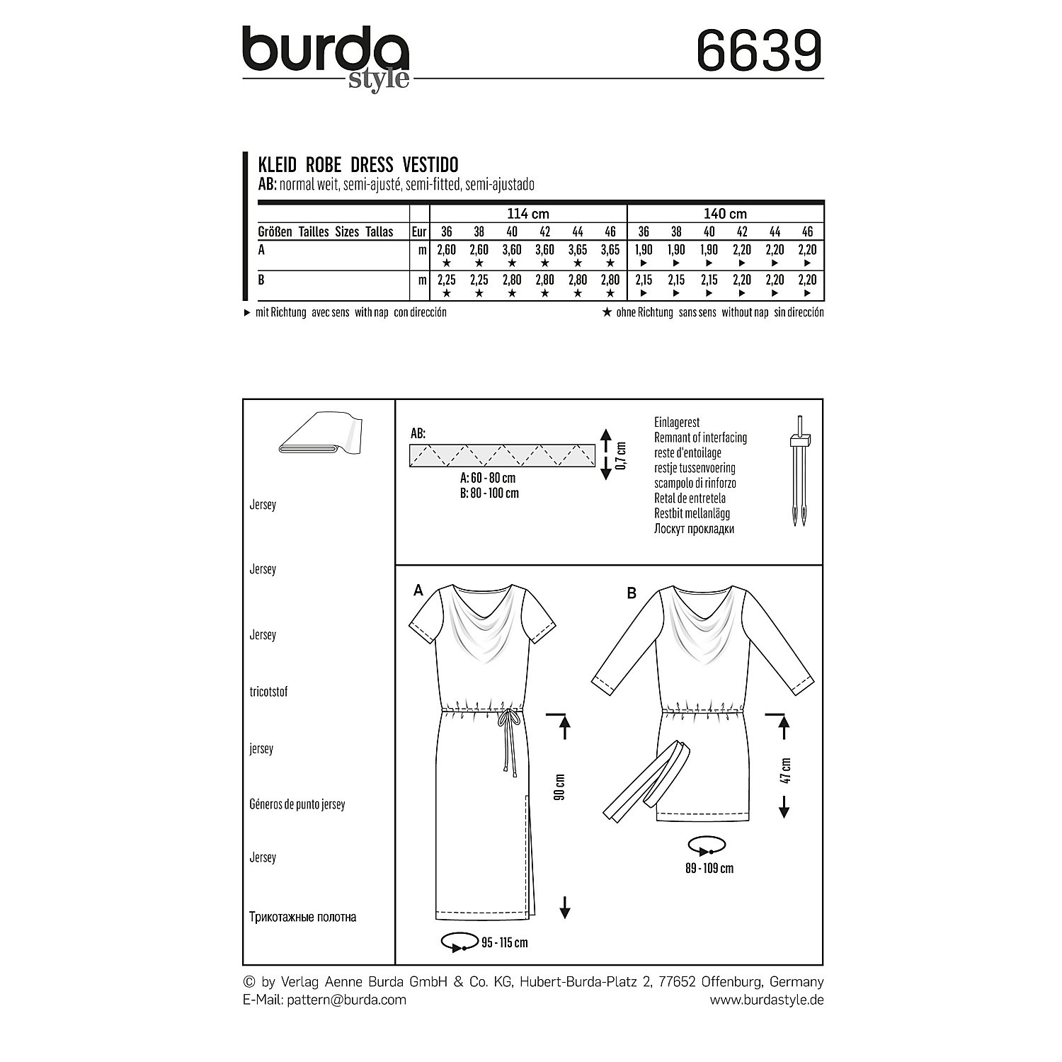 burda Schnitt 6639 