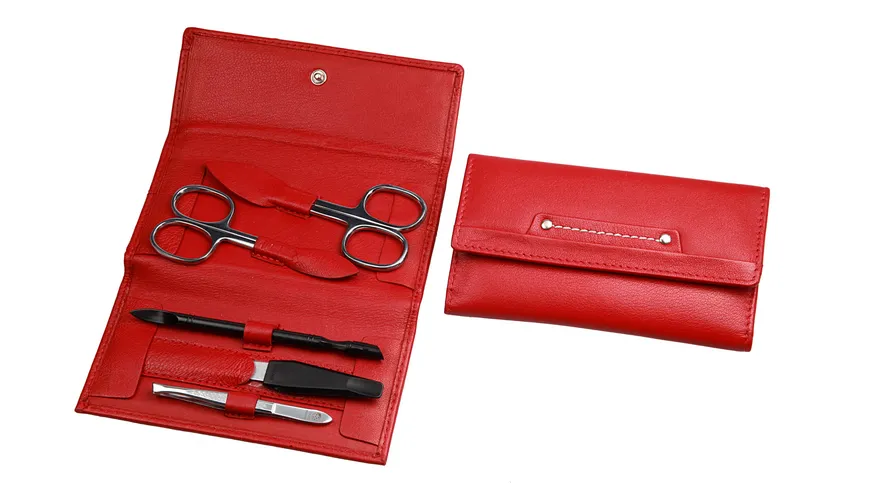 Kniebes SONNENSCHEIN Manicure-Etui flammrot