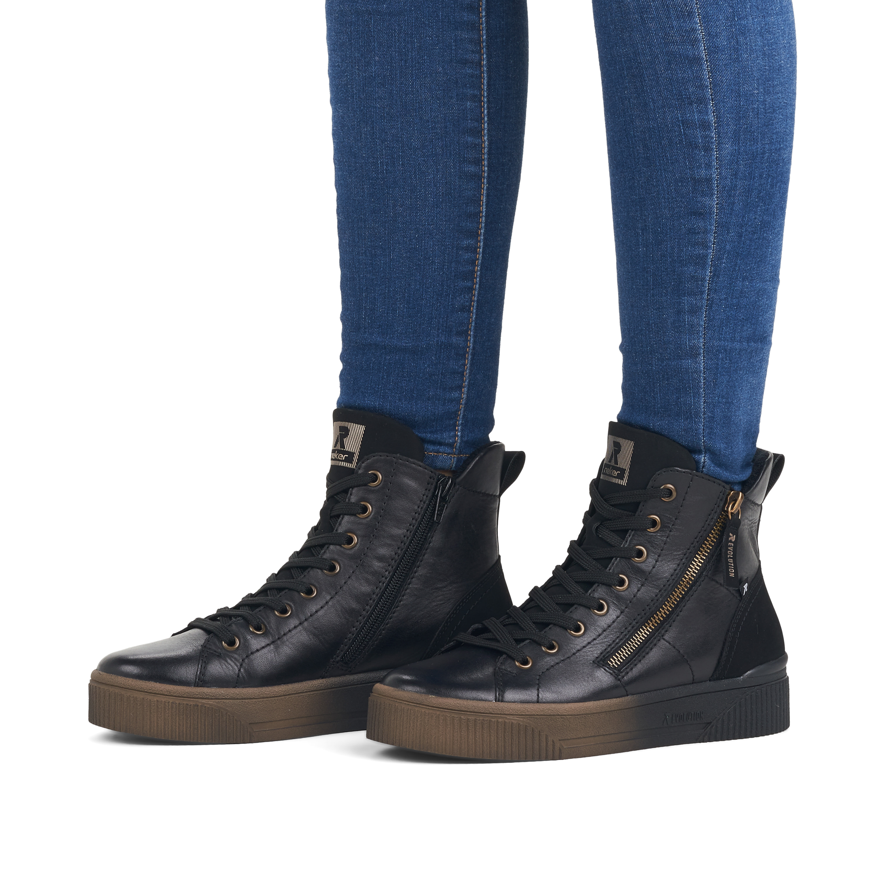 Rieker Damen Sneaker High urban black