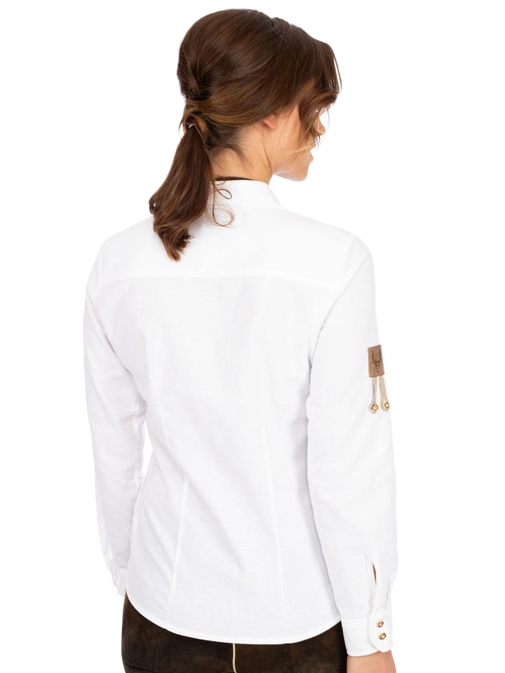 OS-Trachten Trachtenbluse 150025-1011 in weiß günstig kaufen