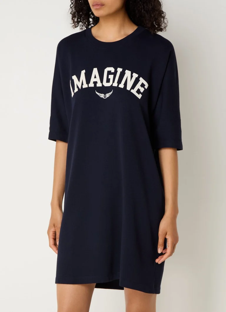 Zadig&Voltaire Portman mini dress in organic cotton blend with print