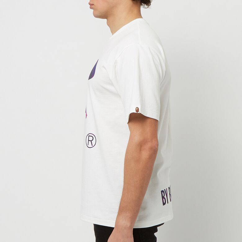 A Bathing Ape Color Camo Ape Face Tee white purple
