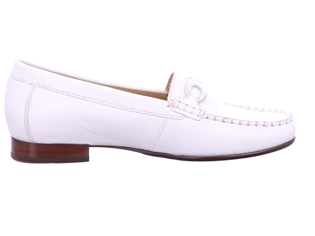 SIOUX Klassische Slipper weiss