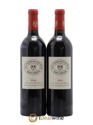 Saint-Émilion Les Chenes De Macquin 2018 - Lot de 2 Bouteilles