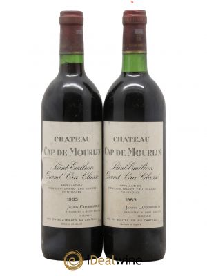 Château Cap de Mourlin Grand Cru Classé  1983 - Lot de 2 Bouteilles