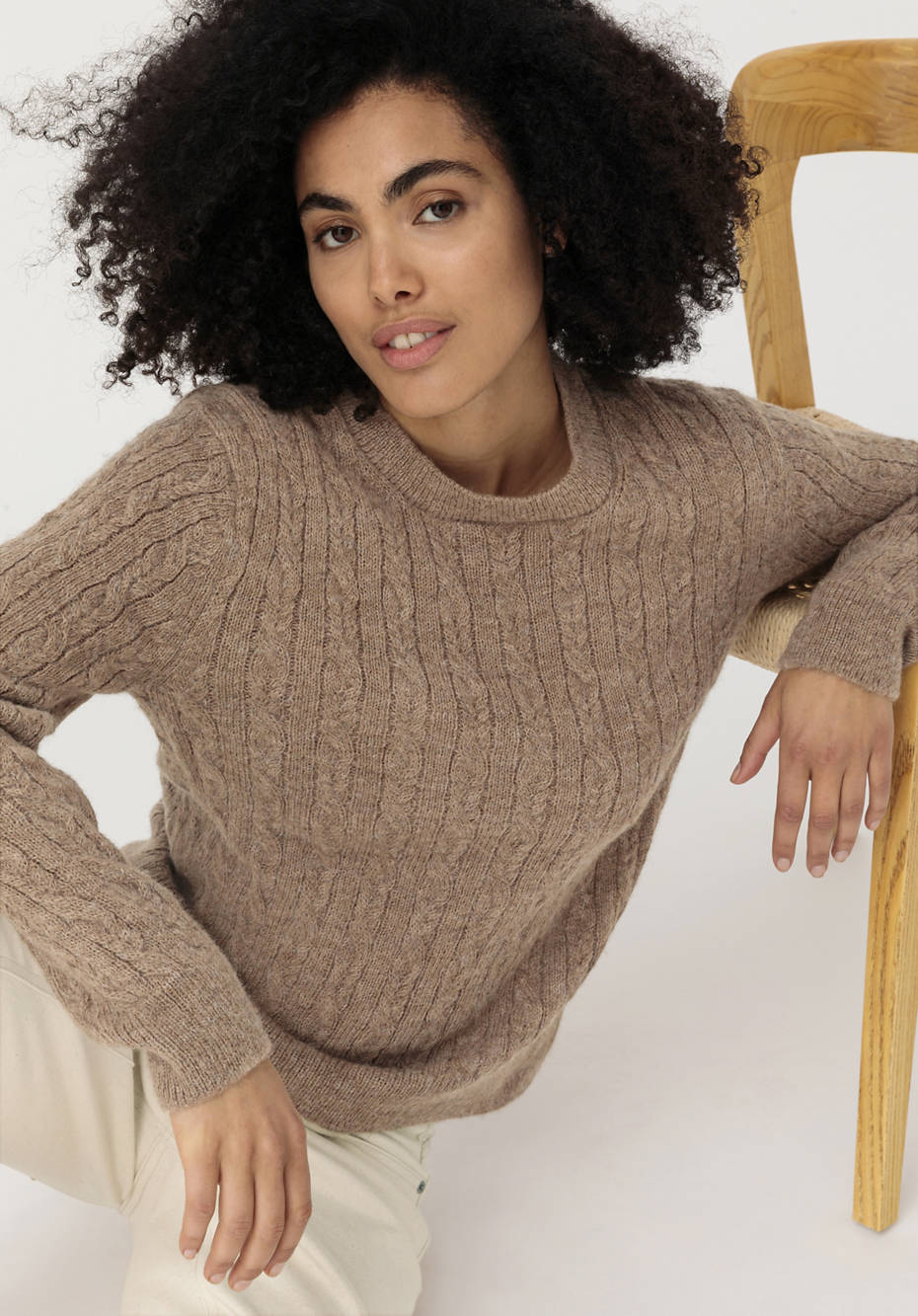 Pullover aus reinem Baby-Alpaka