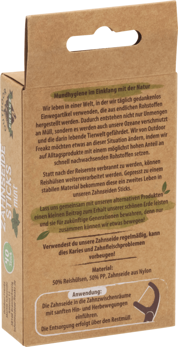 Zahnseide-Sticks Mint, 40 St