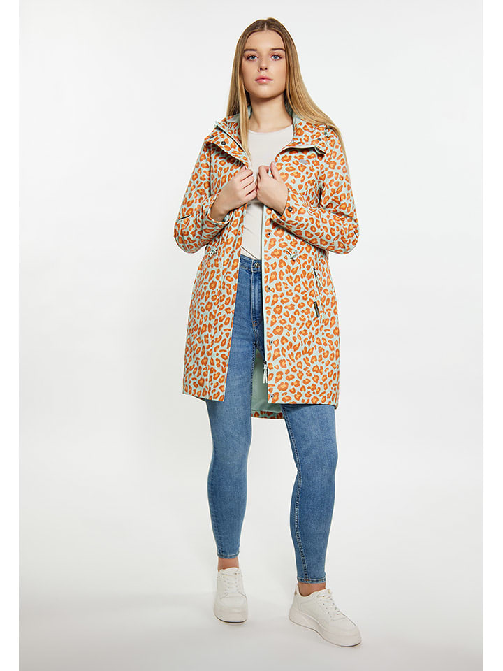 Schmuddelwedda Regenparka in Türkis/ Orange günstig kaufen