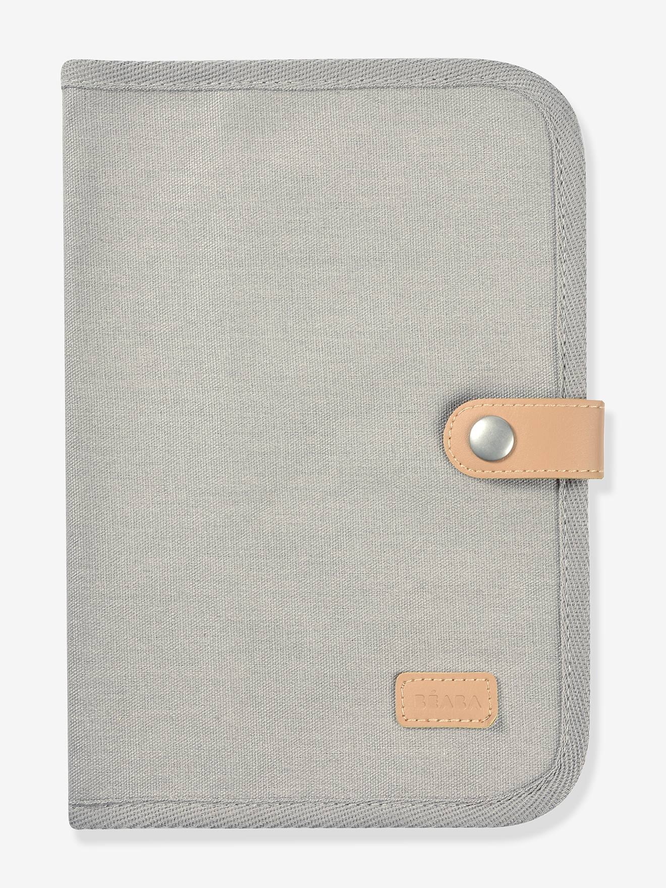 Protège-carnet de santé BEABA gris chiné