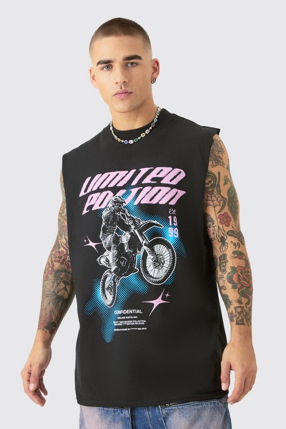 Oversize Limited Edition Motorrad Tanktop