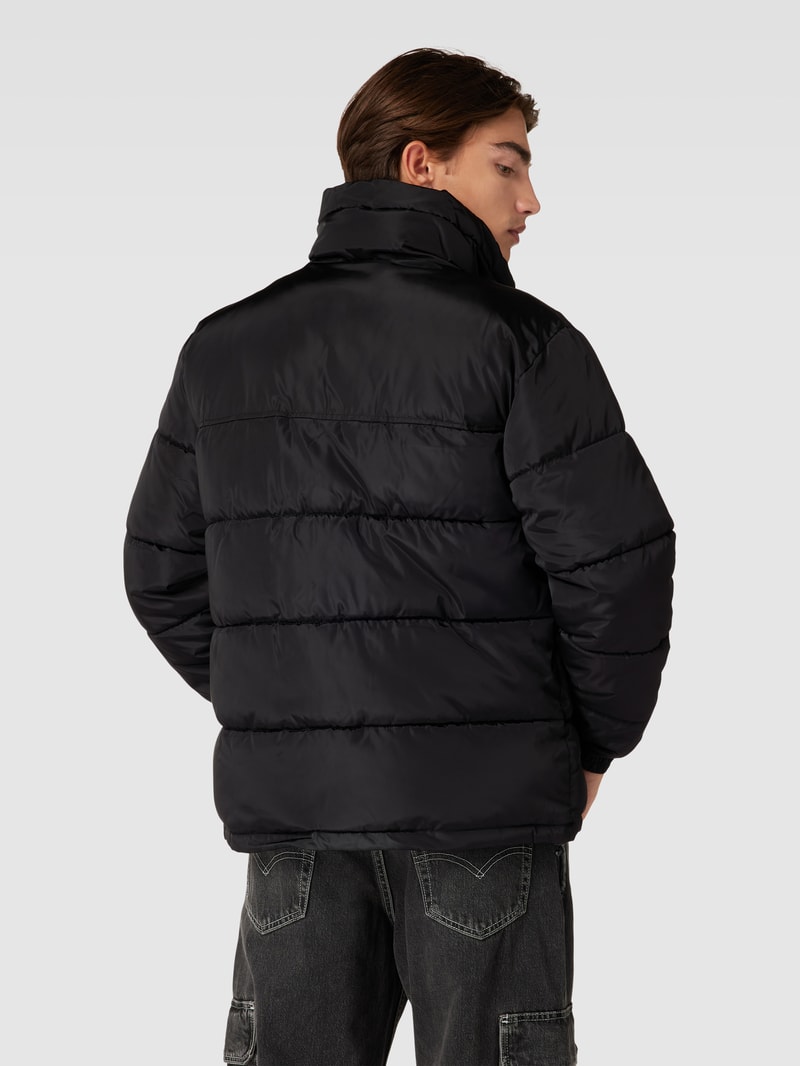 Steppjacke mit Label-Stitching in black