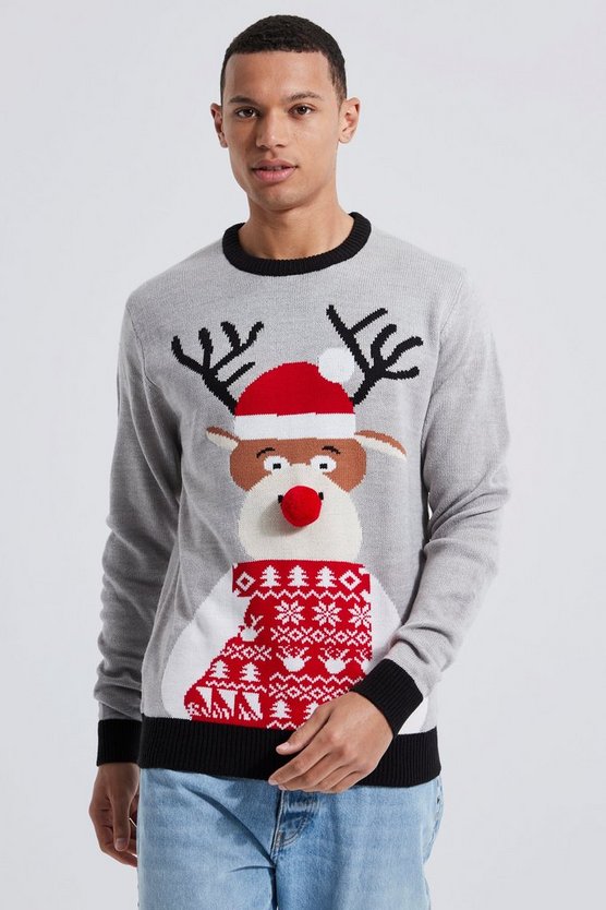 Tall Weihnachtspullover mit Rentier