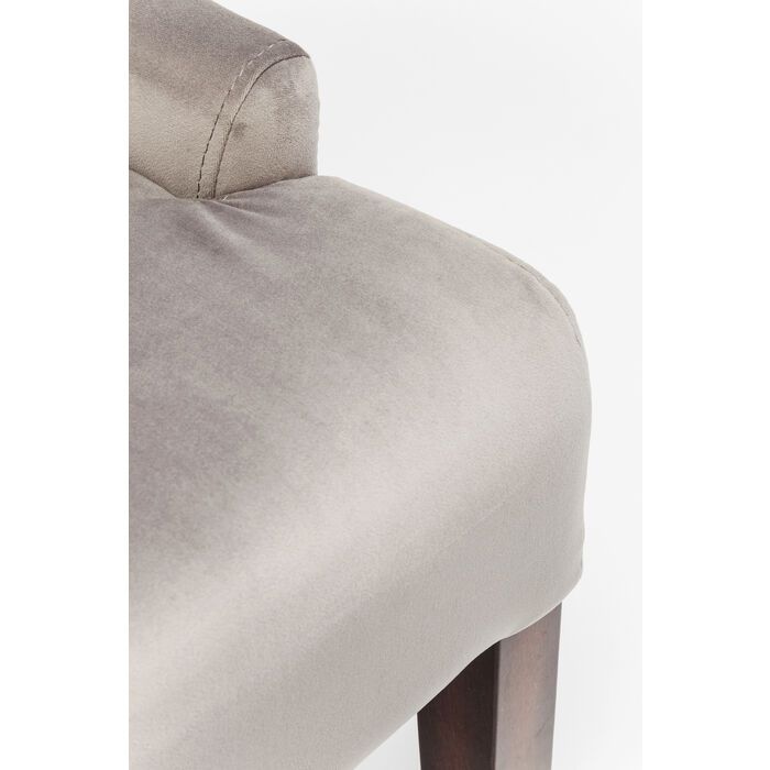 KARE Stuhl Prince Velvet Grau