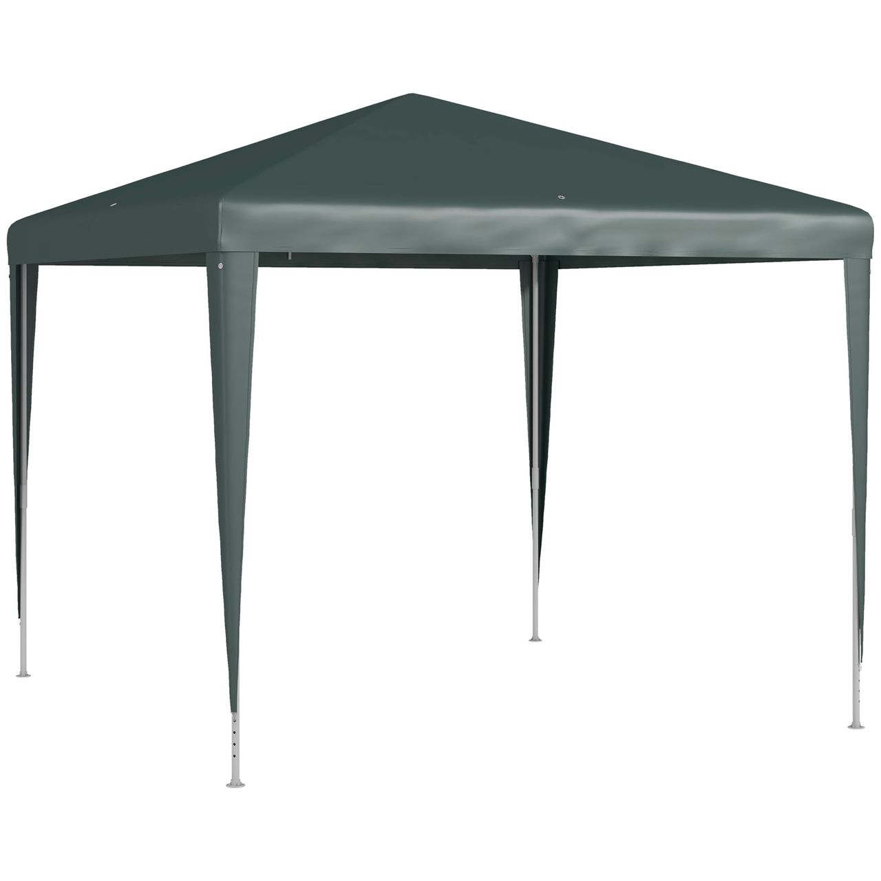Outsunny Pavillon 2,7 x 2,7 m Partyzelt Gartenpavillon Gartenzelt für Balkon