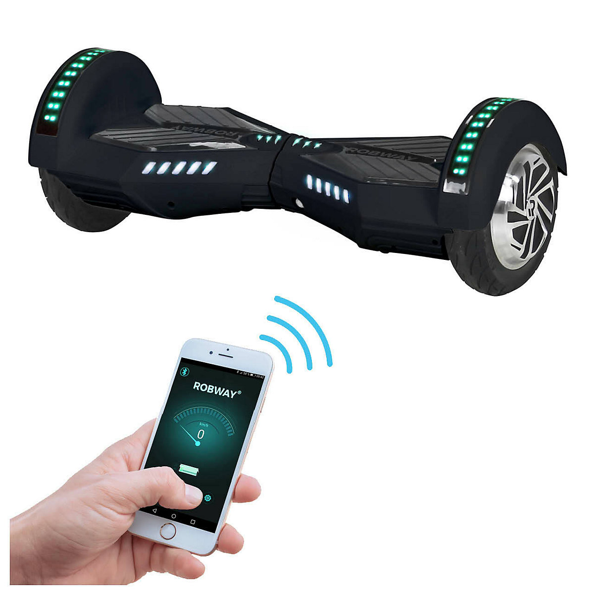 Kinder Elektrofahrzeuge E-Balance Hoverboard W2 - 8 Zoll - 700 W - 15 km/h - App