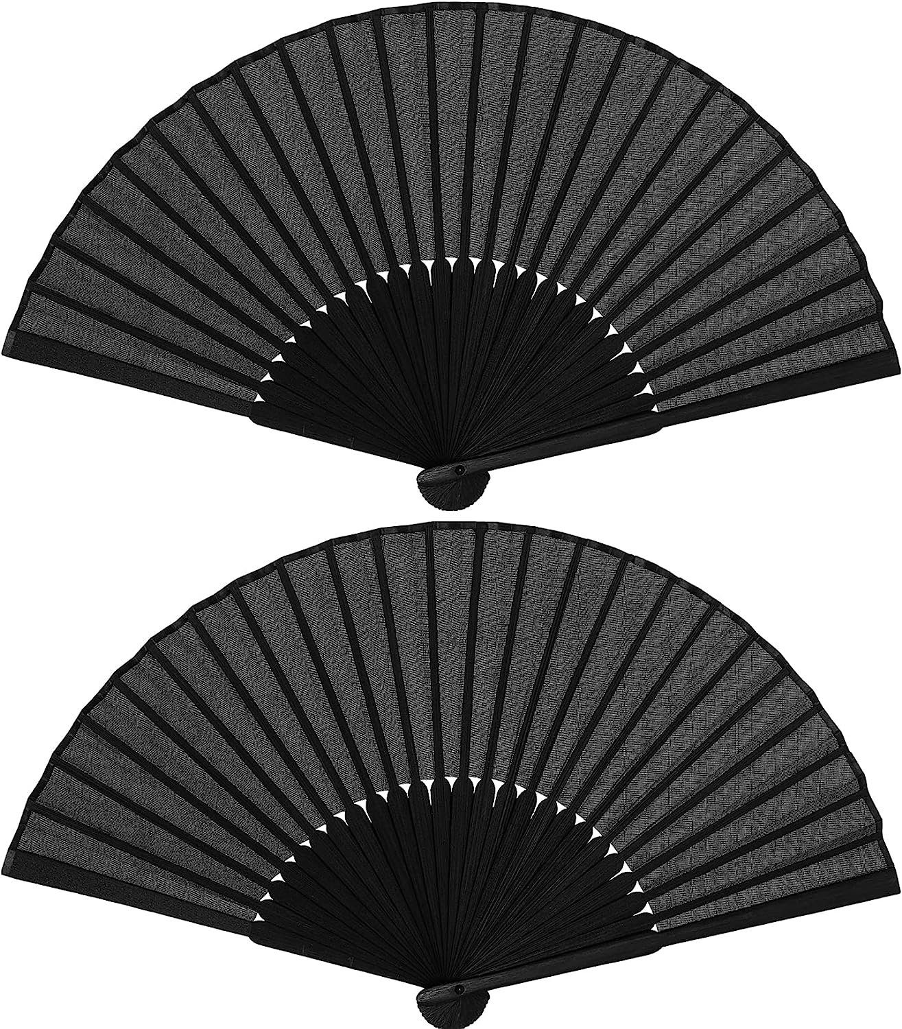 DRSEON Handfächer 2 Stück Handfächer Faltventilator Chinesischer handfächer Fan, (2-tlg)