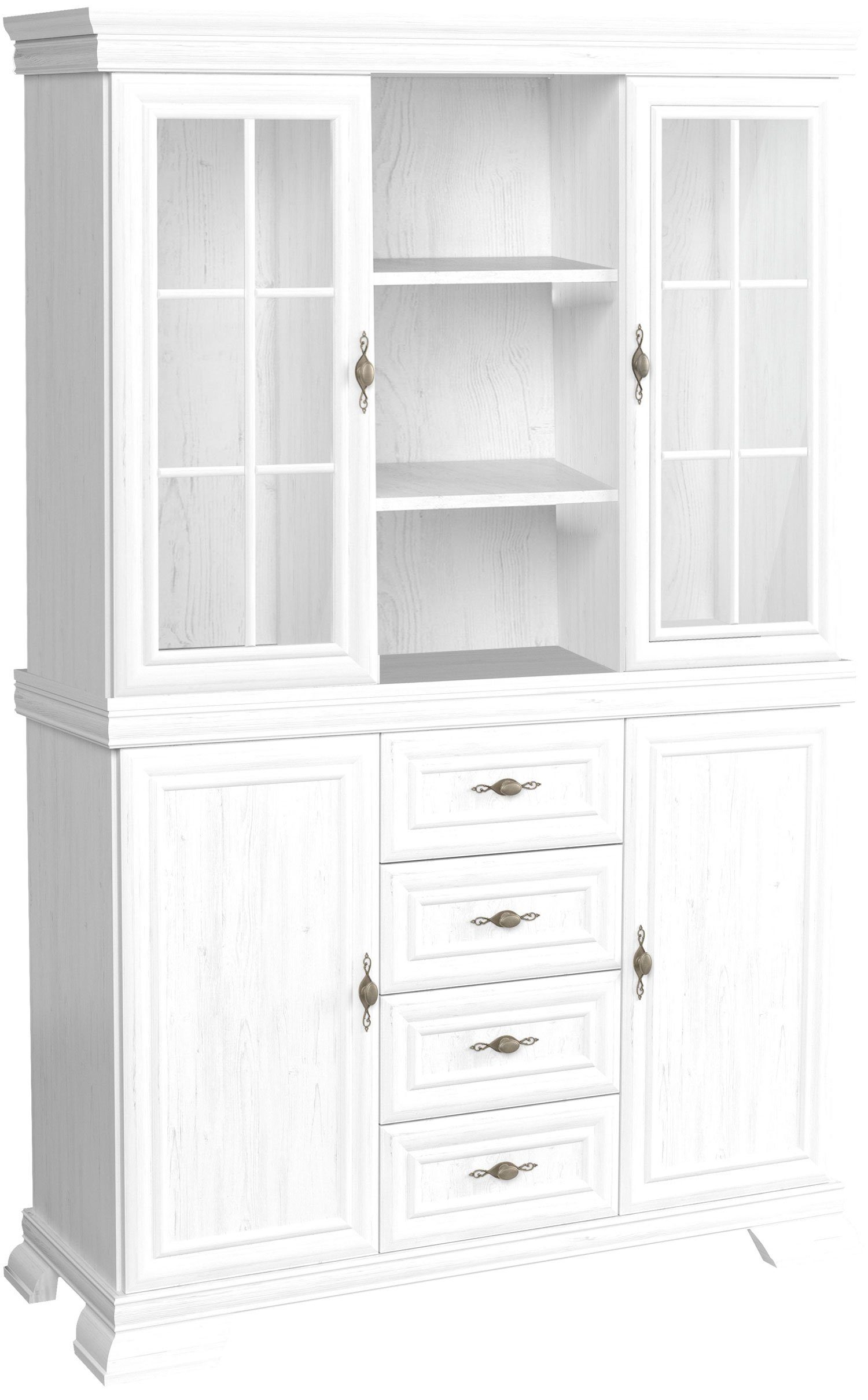 Feldmann-Wohnen Buffet Kora 128cm 4-türig andersen pinie rustikal