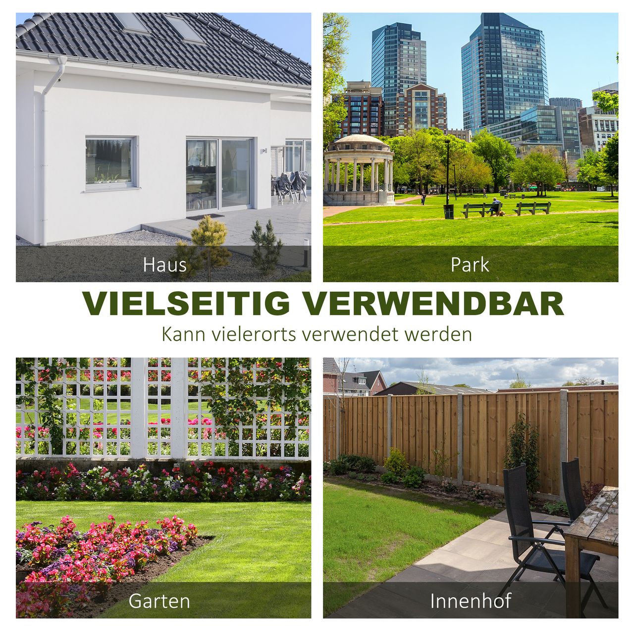 Outsunny Gartenbank 2-Sitzer Parkbank Sitzbank mit Rückenlehne bis 220 kg Gartenmöbel wetterfest Antik Metall Kaffee 114 x 53,3 x 91 cm