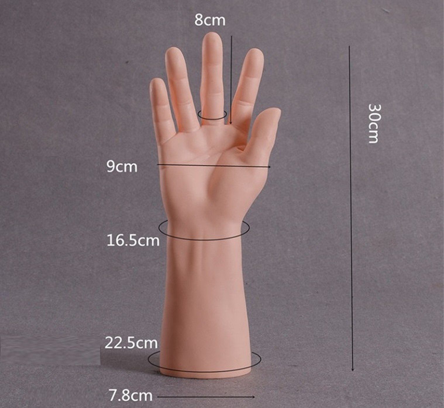 BAYLI Schmuckständer 2 x Herrenhand als Schmuckständer für Ketten, Ringe, Handschuhe