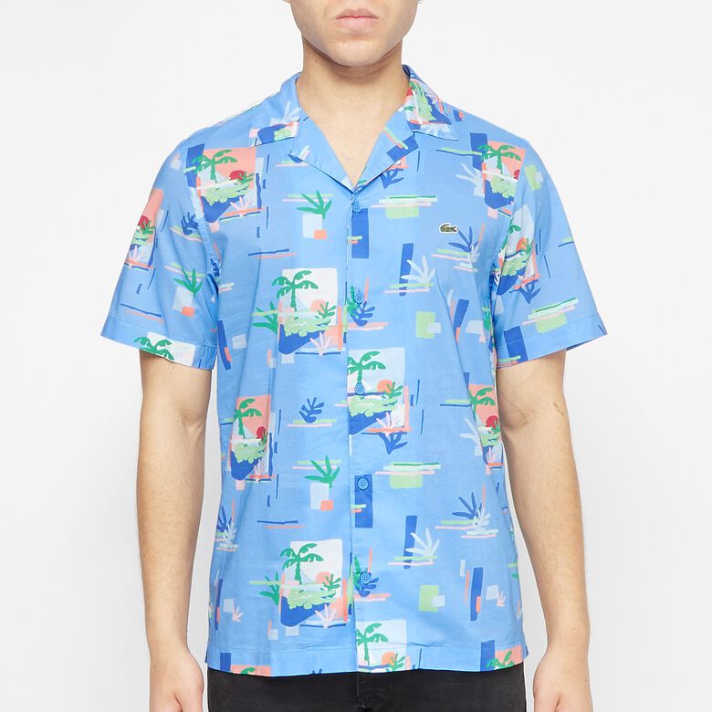 Lacoste Hawaii Shirt Blue