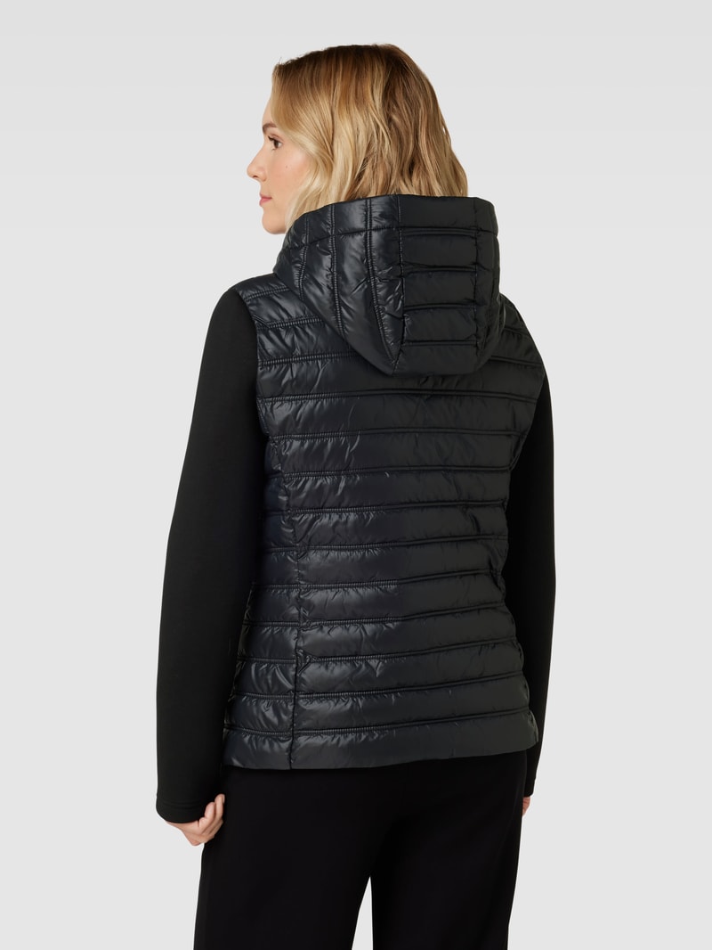 Jacke mit Two-Tone-Machart in schwarz